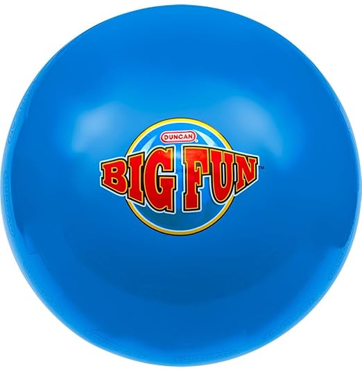 Duncan 3673XW Mega Bounce [Blue/Red] - XL, 100 in. Circumference, Inflatable Rubber Ball with Foot Pump, Outdoor Toys and Games