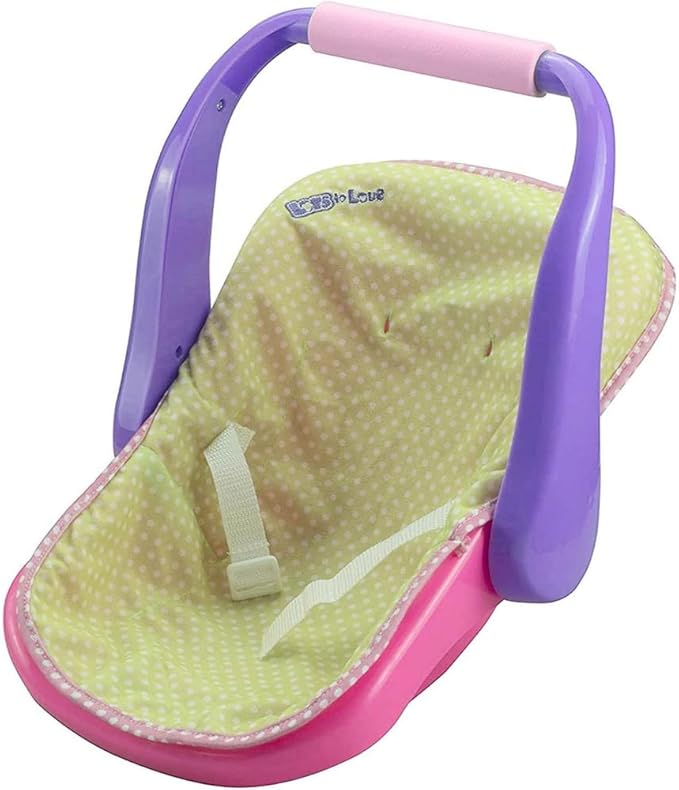 JC TOYS ADJUSTABLE CARRIER – Converts from Rocking Baby Carrier to Feeding Seat – Perfect for Children 2+ , Pink , 16 inches