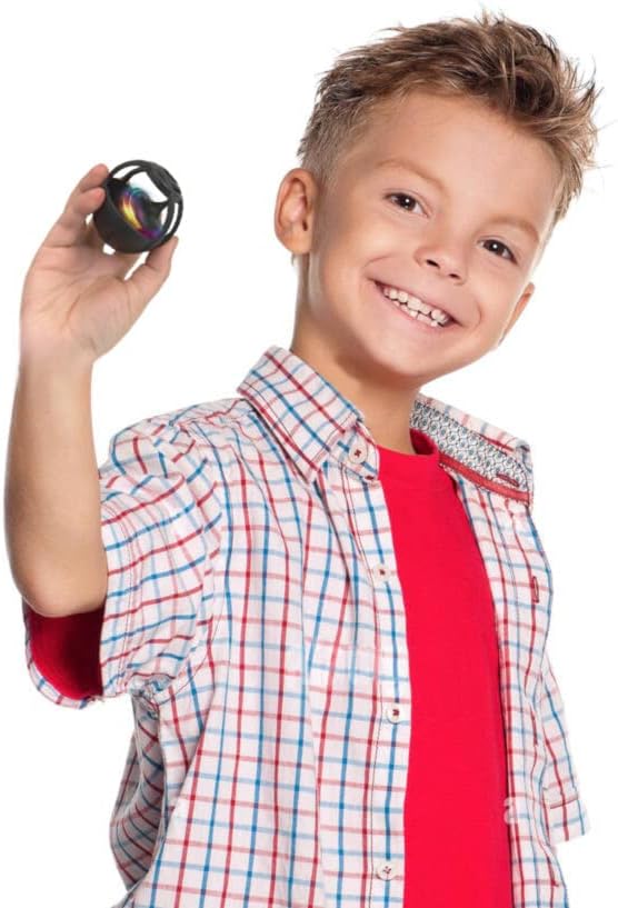 TOP SECRET TOYS Thumbler Gyroscopic Light-Up Fidget Toy, Colorful LED Display of Swirling Lights, Spinning Top, Speed & Resistance, Scientific, STEM