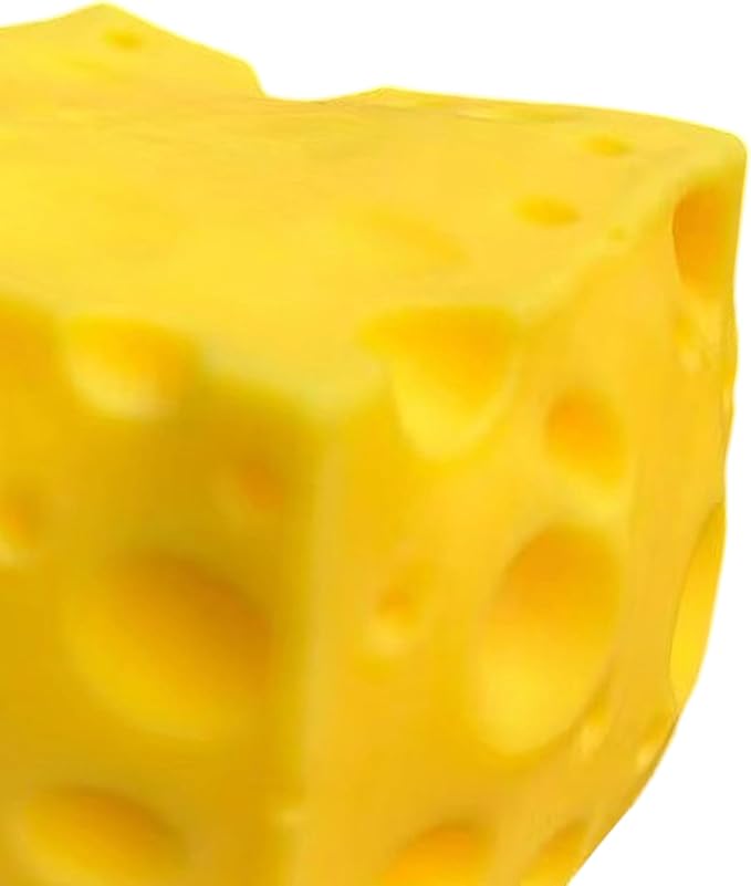 Easy Sqweezy Super Cheesy, Squeeze This Big, Fun, squiishy, Slow Rising, Extra Soft Giant Block of Cheese for Stress Relief - Sensory / Fidget Novelty Toy and Gift for Kids and Adults
