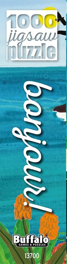 Buffalo Games - Bonjour - Beach Butterfly - 1000 Piece Jigsaw Puzzle for Adults - Challenging Puzzle Perfect for Game Nights