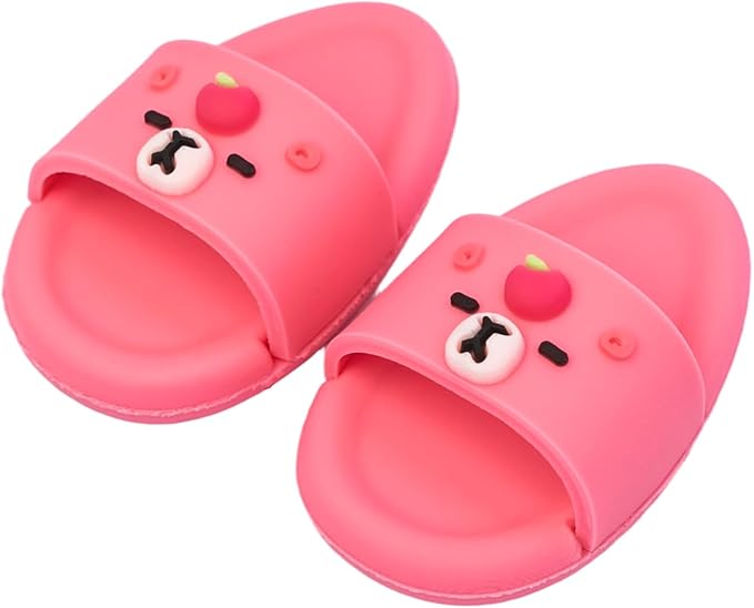 Summer Sandals for Dolls - Blue Open-Toe Slippers, Cute Accessories for Photography, Display & Collectors Age Limit 15 （red）