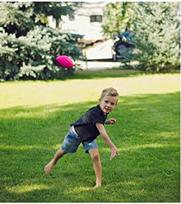 Mini Footballs - 5” Spiral Foam Footballs - Small Football for Kids - Kids - Toddler Football - 4 Pack (Green, Yellow, Orange, Pink)
