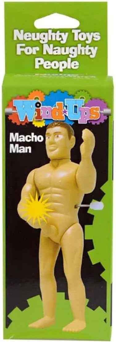 Funny Wind Up Man Toy - 5" Novelty Gag Gift for Adults, Bachelor Party Pranks & Adult Parties