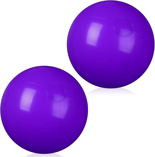 2 Pcs Inflatable Beach Ball 20 inch Swimming Pool Balls Summer Outdoor