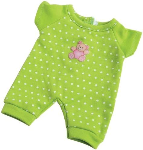 Constructive Playthings Washable Pajama Outfits with Hook and Loop Closures for 10 inch Baby Dolls, Set of 4