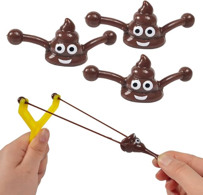 12Pcs Finger Slingshot Novelty Toys, Halloween & School Party Funny Gag Gifts