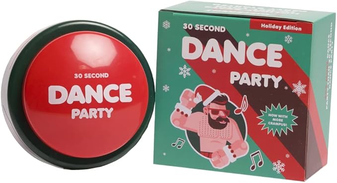 Button with 5 Songs, Instant Fun, Gag Gift for Kids & Adults, Co-workers, Teachers, Friends & Family, Office Toy, Classroom Supplies, Birthdays,Holidays & Parties(Pack of 1)