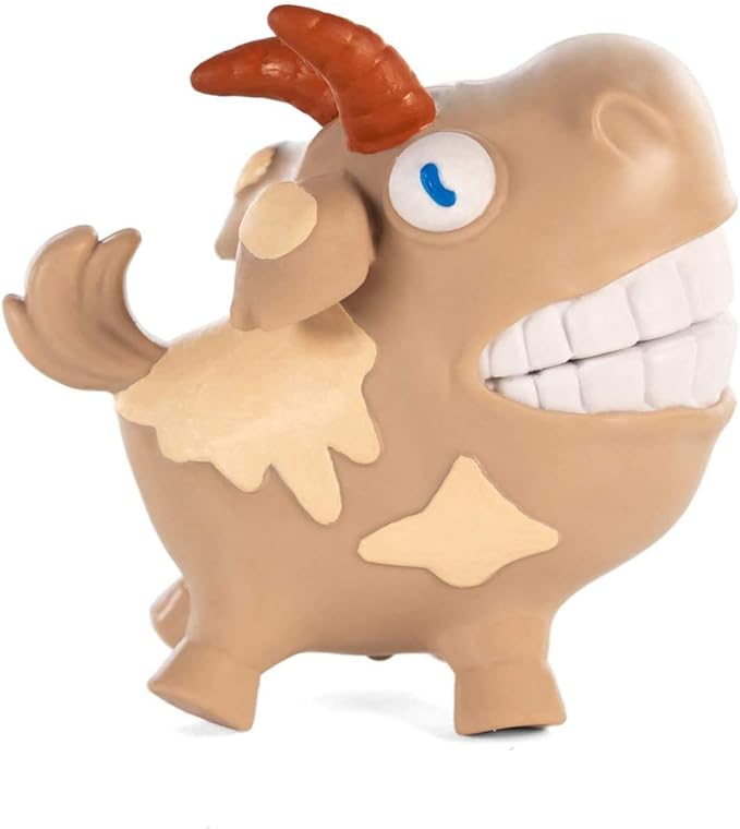 Hog Wild Scream-O Screaming Goat Toy - Squeeze The Goat's Cheeks and It Makes a Hilarious Screaming Sound - Funny Stocking Stuffer, Christmas, Prank, Novelty, Gag Gift for Kids, Adults, Coworkers
