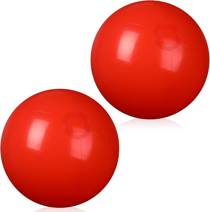 2 Pcs Inflatable Beach Ball 20 inch Swimming Pool Balls Summer Outdoor