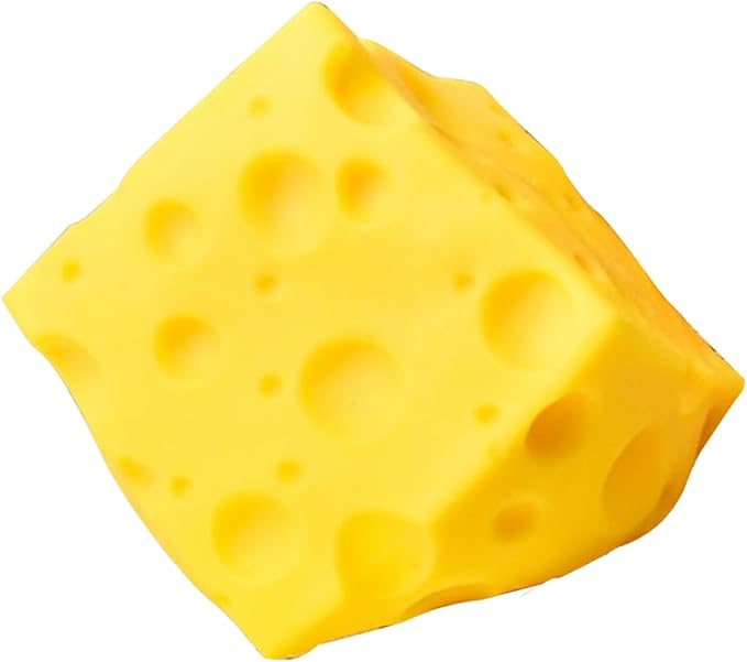Yellow Cheese Squeeze Toy,Soft Novelty Toy, Rebounding Sensory,Help for Relax,Focus, Sensory Cheese for & Adults, Food Theme Cheeese Cubes Squiishy Toys,Stress Balls for Adults