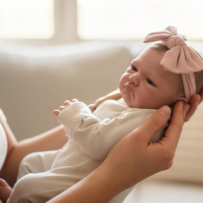 WOOROY Realistic Reborn Baby Dolls - 20 Inch Lifelike Newborn Baby Doll Girl Real Life Baby Dolls with Weighted Soft Body Gift Toy for Kids Age 3+