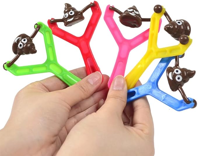 12Pcs Finger Slingshot Novelty Toys, Halloween & School Party Funny Gag Gifts