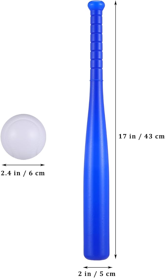 TOYANDONA 6pcs Kids Outdoor Baseball Practice Toys Children Toddlers Baseball Bats Baseballs Batting Skill Training Kids Toddlers