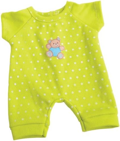 Constructive Playthings Washable Pajama Outfits with Hook and Loop Closures for 10 inch Baby Dolls, Set of 4