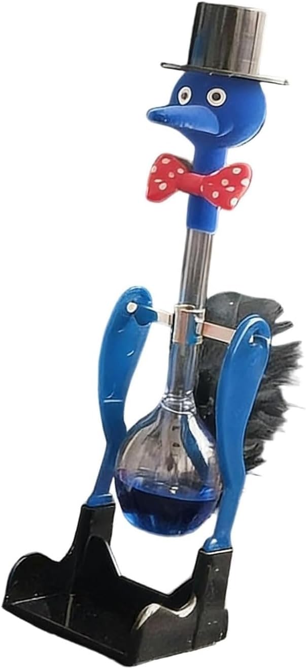 Novelty Drinking Water Bird Toy – Perpetual Motion Bobbing Glass Duck for Home & Office Desk Decor, Educational Science Ornament & Fun Prank Toy