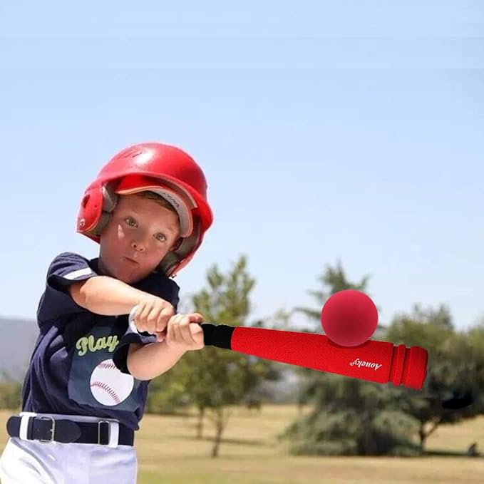 Aoneky Mini Foam Baseball Bat and Ball for Toddler, 16.5 inch