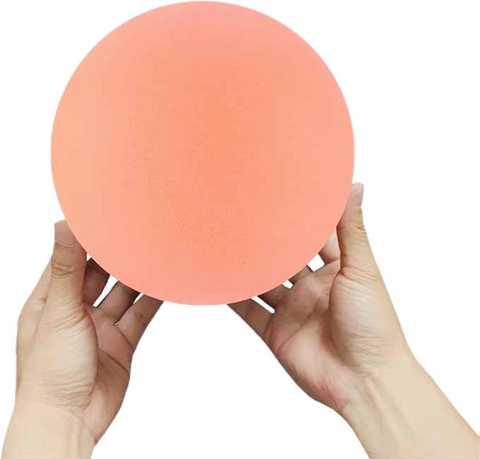 7Inches Uncoated Silent Foam Ball, Sponge Kickball,Dodgeball for Indoor Activity & Play