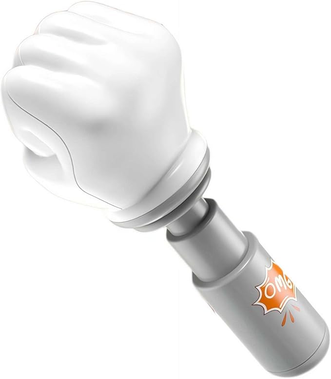 Funny Hand Prank Toy with Sound, Realistic Fist Design Novelty Gag with Hilarious Sound Effect Device, Cool Joke Gadget for Teen Boys Men Birthday Stocking Stuffer, White Elephant Gifts (Fist Gray)
