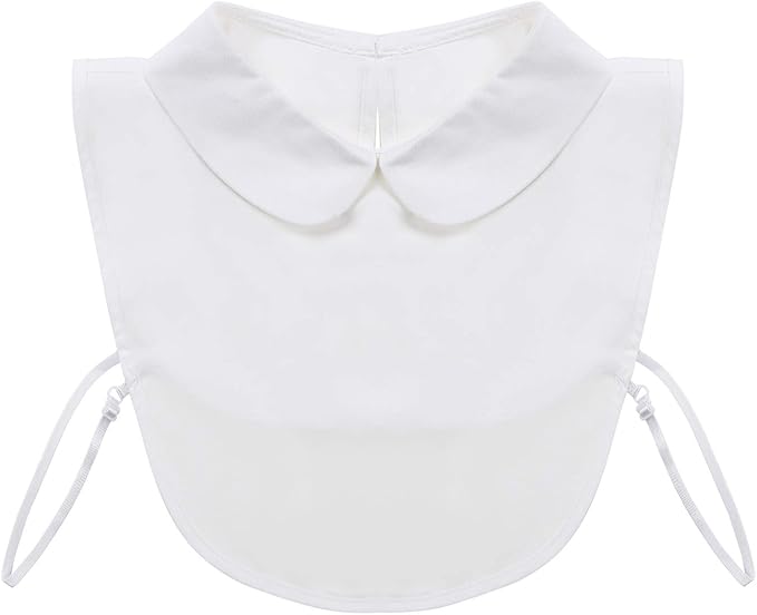Shinywear Ruffles Turtle Neck False Shirt Collar Lace Crystal Pearls Decorative Dicky Choker Detachable Doll Lapel Blouse