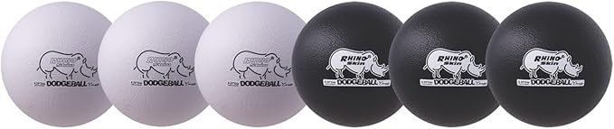 Champion Sports® Rhino Skin® Low Bounce Dodgeball Sets & Singles for Playground, PE, Backyard & League Games – Team Sports Equipment for Youth & Adults