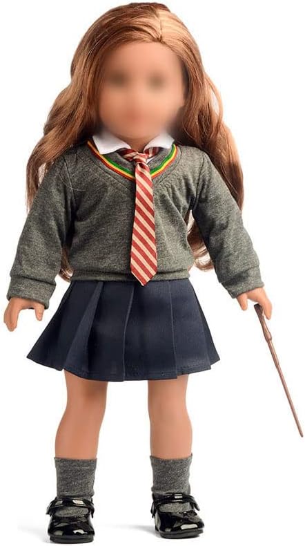 18 Inches Doll Clothes, Magic School Uniform Scarf Costume Outfits for 18 Inch Dolls (Scarf Magic Set)