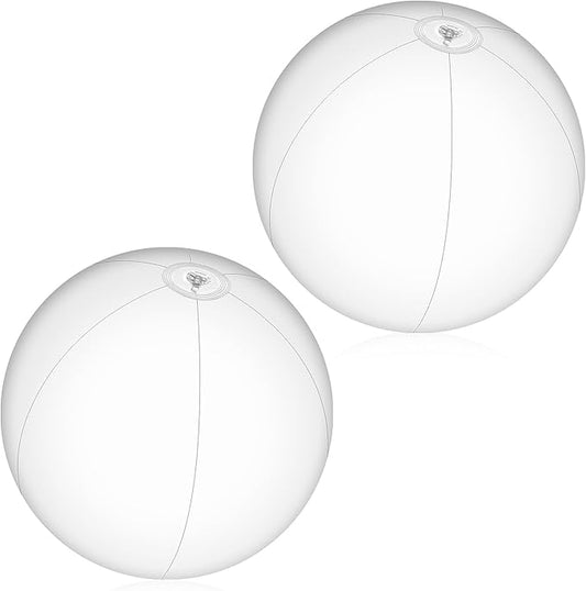 2 Pcs Inflatable Beach Ball 20 inch Swimming Pool Balls Summer Outdoor