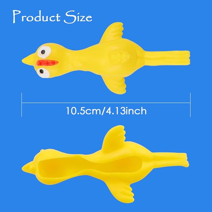 TCOTBE 10 Pack Slingshot Chicken,Slingshot Chicken Rubber Flick Flying Chicken,Funny Christmas, Flingers Stretchy Game for Boys and Girls Party Favor School Activity Fun Present