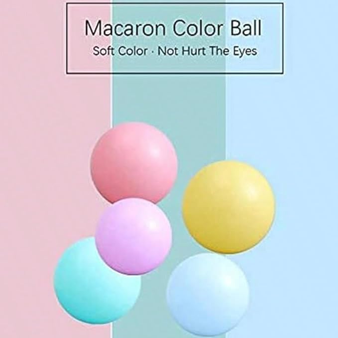 MoonxHome Ball Pit Balls for Toddlers, BPA Free Crush Proof Plastic Toy Balls for Ball Pit, Children's Pool Water Toys, Macaron Ocean Balls for Play Tent 2.15 Inch Pack of 100 200 500 800 1000