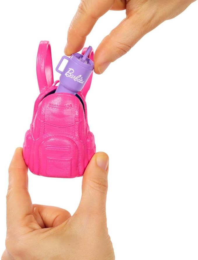 Barbie “Malibu” Outdoor Adventures Fashion Doll Wearing Adventure Outfit, with 10+ Camping-Themed Accessories Including Pet Puppy