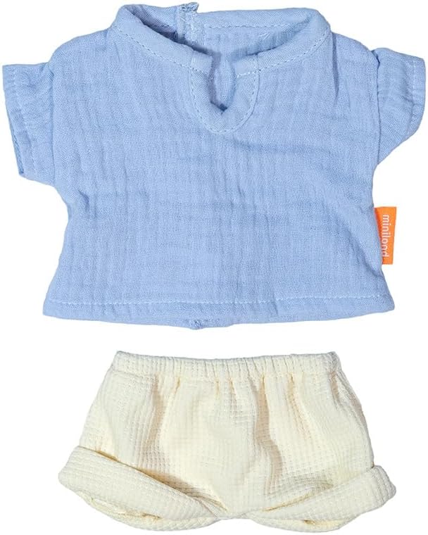 Miniland - Clothes for 12 5/8 inches Doll, Clothing Accessory for Dolls, Summer T-Shirt and Pants