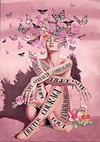 Adults Kids 300 Pieces Jigsaw Puzzle Breast Cancer Girl I Am Survivor Unbreakable Puzzle Challenging Educational Fun Family Games Toys Gifts for Home Kitchen Decor Family Activities