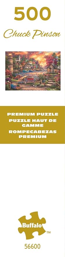 Buffalo Games – Chuck Pinson - This Side of The Sea - 500 Piece Jigsaw Puzzle - Premium Gold Collection - Giftable Autumn Puzzles for Adults – Precision-Cut Pieces, Fall Artwork, Relaxing Fun