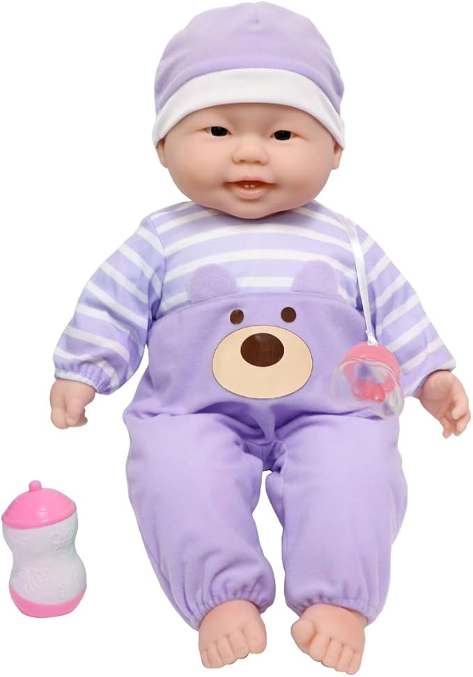 Soft and Cuddly 20" Huggable Baby Doll Play Set | JC Toys - Lots to Cuddle Babies | Pink | Ages 2+ | Asian