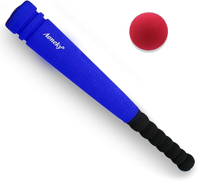 Aoneky Mini Foam Baseball Bat and Ball for Toddler, 16.5 inch