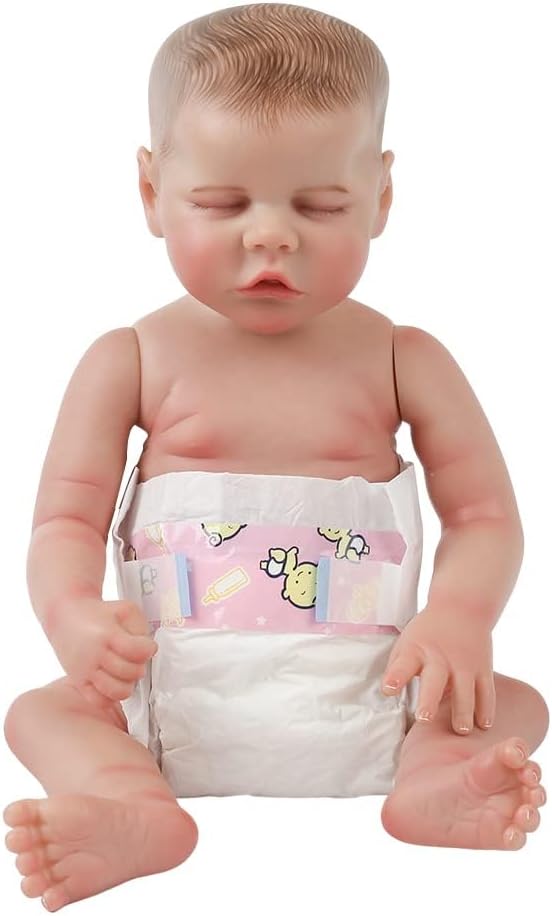 CHAREX Baby Doll Diapers Pack - 30 Pieces Newborn Dolls Diapers Refill, Doll Accessories Fits 18-24 Inch Reborn Dolls for Ages 3+