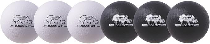 Champion Sports® Rhino Skin® Low Bounce Dodgeball Sets & Singles for Playground, PE, Backyard & League Games – Team Sports Equipment for Youth & Adults