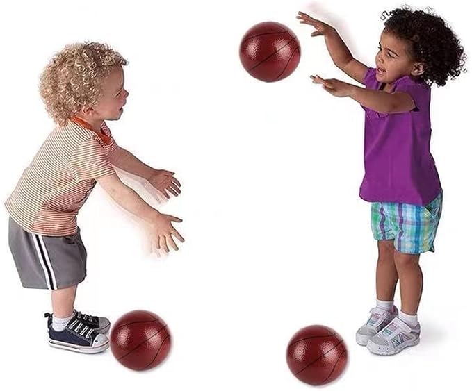 Soft Sports Balls Set for Kids Various Size of Soccer Ball, Basketball, Football,Tennis Ball,Volleyball with Hand Pump