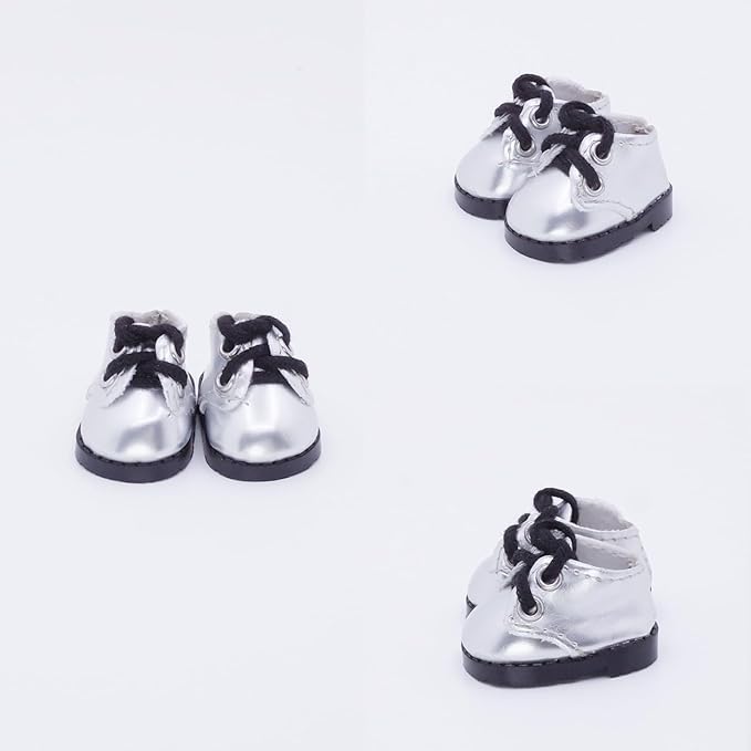 Etistta 17cm Doll Shoes for 17cm Doll Boots, 6.7 inch Doll Shoes Accessories (6 Pack A)
