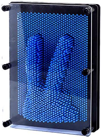 PowerTRC Classic 3D Pin Art Toy, Hand Art Sensory Toy Hand Pins Impression Toy, Fun Fidget Board for Birthday Gifts 8x6 Inches