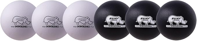 Champion Sports® Rhino Skin® Low Bounce Dodgeball Sets & Singles for Playground, PE, Backyard & League Games – Team Sports Equipment for Youth & Adults