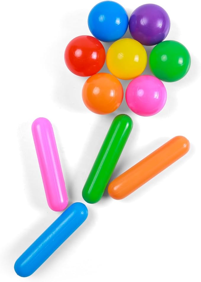 STARBOLO Ball Pit Balls for Kids -Pack of 150 200 500 Colorful Ball Pit Balls Crush Proof Plastic Toy Balls for Toddlers Ball Pit, Ball Pit Play Tent, Baby Pool Water Toys