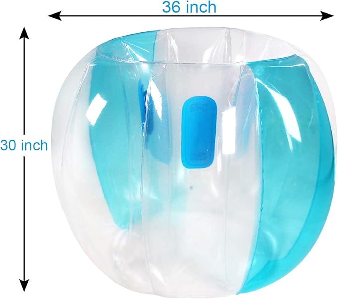 ZHUYNXIR 2 PC Kids Sumo Balls, Bumper Bounce Toys, Sumo Balls for Kids, Lawn Game Ball for Kid Outdoor Team Gaming Play.(36 inch, Blue+Blue)