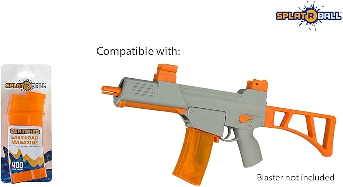 SplatRball Blaster 400 Round Capacity Magazine, Orange
