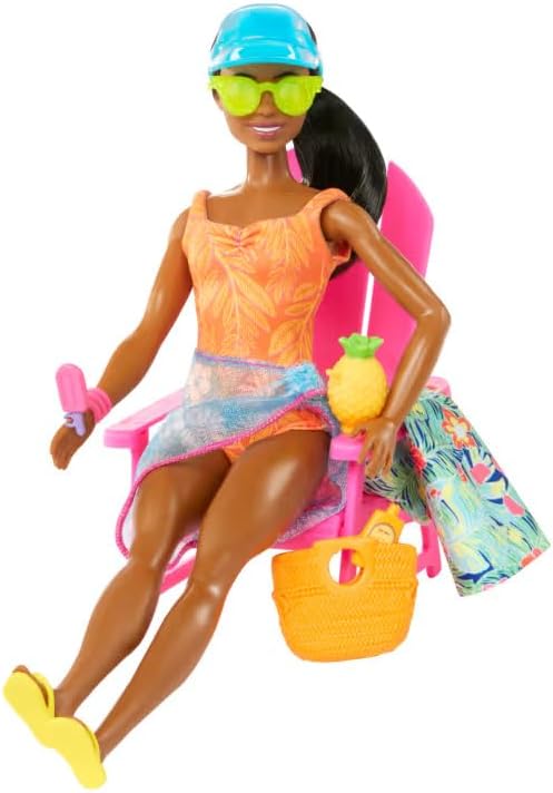 Barbie Brooklyn Pink Passport Hawaii Doll & Accessories Set