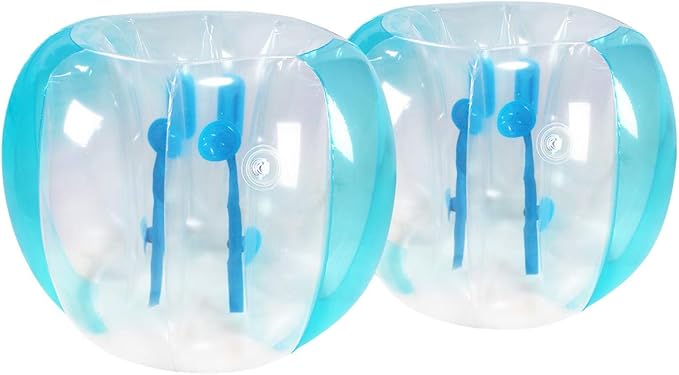 ZHUYNXIR 2 PC Sumo Ball for Adults, Bumper Bounce Balls for Kid, Inflatable Bounce Ball for Kids, Body Zorb Ball for Kids Outdoor Team Gaming Play (48 in,Blue+Red)