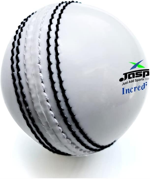 jaspo Incrediball Soft T20 Cricket Training Ball-1 Ball Indoor Outdoor Play and Cricket Practice 229 Cm Circumference, PVC Material, Colour- White