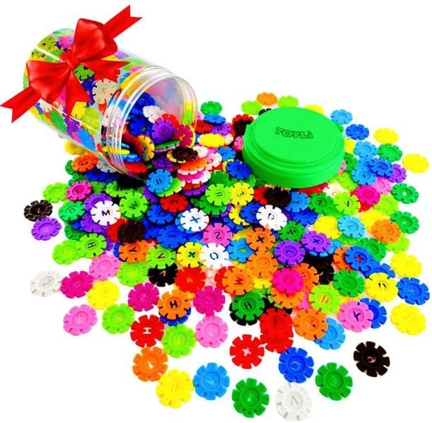 Smart Coins 500 Pieces Interlocking Discs Set, Kids STEM Toys, Kindergarten Classroom Must Haves