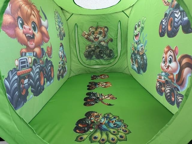 Pop Up Kids Play Tent – Foldable Playhouse for Boys, Girls, Toddlers & Babies with Carry Bag, 44 X 27'' Polyester, See-Through Breathable Mesh, Ideal for Birthday Gift, Kids Tent Indoor Outdoor