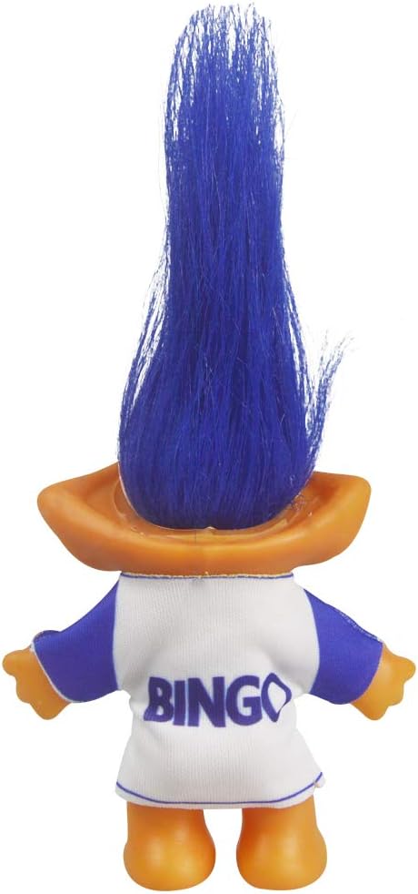 Vintage Troll Dolls, Retro Troll Doll Chromatic Adorable for Collections, School Project, Arts and Crafts, Party Favors - 7.5" Tall(Include The Length of Hair) (Blue)
